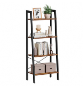 Bücherregal braun, schwarz 56,0 x 34,0 x 137,5 cm