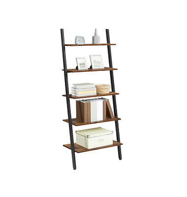 Bücherregal braun, schwarz 64,0 x 34,0 x 186,0 cm