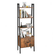 Regalschrank, LLS47BX braun 56,0 x 34,0 x 173,0 cm