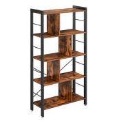 Bücherregal braun, schwarz 74,0 x 30,0 x 154,5 cm