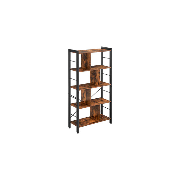 6955880359080 - Songmics - vasagle Bücherregal Büroregal Raumteiler mit 4 Ebenen Standregal im Industrie-Design Wohnzimmer Büro Arbeitszimmer viel Stauplatz 6955880359080 - Songmics - vasagle Bücherregal Büroregal Raumteiler mit 4 Ebenen Standregal im Industrie-Design Wohnzimmer Büro Arbeitszimmer viel Stauplatz