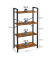 Bücherregal braun, schwarz 66,0 x 30,0 x 120,0 cm