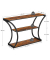 Konsolentisch LNT089B01, 80cm (H), 120x30cm (BxT), rechteckig, braun / schwarz