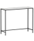 Konsolentisch LGT026B01, 80cm (H), 100x35cm (BxT), rechteckig, glasklar / schwarz