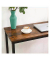Bistrotisch LBT010B01, 90cm (H), 100x40cm (BxT), rechteckig, braun / schwarz