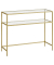 Konsolentisch LGT025A01, 80cm (H), 100x35cm (BxT), rechteckig, glasklar / gold