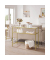 Konsolentisch LGT025A01, 80cm (H), 100x35cm (BxT), rechteckig, glasklar / gold