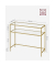 Konsolentisch LGT025A01, 80cm (H), 100x35cm (BxT), rechteckig, glasklar / gold