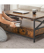 Couchtisch, 45cm (H), 100x55cm (BxT), rechteckig, braun / schwarz