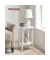 Beistelltisch LET283T14, 50,7cm (H), 40x40cm (BxT), rund, weiß / weiß