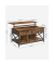 Couchtisch, 48 / 62cm (H), 95x60cm (BxT), rechteckig, braun / schwarz