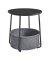 Beistelltisch LET223B01, 50cm (H), 45x45cm (BxT), rund, schwarz / schwarz