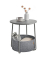 Beistelltisch LET223G36, 50cm (H), 45x45cm (BxT), rund, dunkelgrau / grau