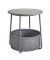 Beistelltisch LET223G36, 50cm (H), 45x45cm (BxT), rund, dunkelgrau / grau