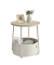 Beistelltisch LET223K67, 50cm (H), 45x45cm (BxT), rund, creme / beige