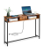 Konsolentisch LNT111K01, 81cm (H), 120x25cm (BxT), rechteckig, braun / schwarz