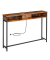 Konsolentisch LNT111K01, 81cm (H), 120x25cm (BxT), rechteckig, braun / schwarz