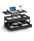 Couchtisch, 48-63cm (H), 100x50cm (BxT), rechteckig, schwarz / schwarz