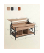 Couchtisch, 48 / 62cm (H), 95x60cm (BxT), rechteckig, hellbraun / schwarz