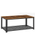 Couchtisch, 45cm (H), 106,2x60,2cm (BxT), rechteckig, braun / schwarz