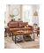 Couchtisch, 45cm (H), 106,2x60,2cm (BxT), rechteckig, braun / schwarz