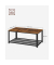 Couchtisch, 45cm (H), 106,2x60,2cm (BxT), rechteckig, braun / schwarz