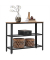 Konsolentisch LNT81BX, 80cm (H), 101,5x35cm (BxT), rechteckig, braun / schwarz