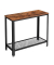 Beistelltisch LET31BX, 60cm (H), 60x30cm (BxT), rechteckig, braun / schwarz