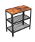 Beistelltisch LET33BX, 60cm (H), 60x30cm (BxT), rechteckig, braun / schwarz