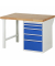 RAU Werkbank 1250x900x890mm 5xSchublade-TA l.gre.bl