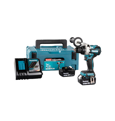 DDF486RTJ Akku-Bohrschrauber-Set 2x 18,0 V, mit 2 Akkus