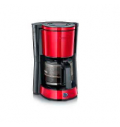 Kaffeemaschine KA 4817 KA4817, rot/schwarz, 1000 Watt, 10 Tassen