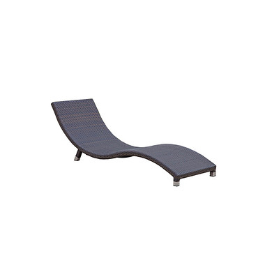 Sonnenliege Caracas braun Aluminium