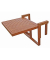 Beistelltisch Barkeley 985089, 44/52cm (H), 64x65cm (BxT), rechteckig, braun / braun