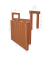 Beistelltisch Barkeley 985089, 44/52cm (H), 64x65cm (BxT), rechteckig, braun / braun