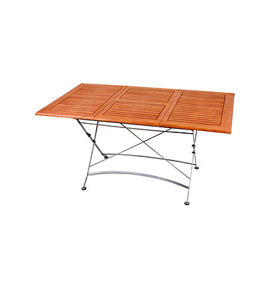 Gartentisch Wien braun rechteckig 90,0 x 100,0  150,0 x 74,0 cm