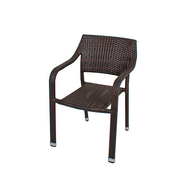 Gartenstuhl mit Armlehnen Charleston coffee, Metall Gartenstuhl mit Armlehnen Charleston coffee, Metall