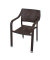 Gartenstuhl mit Armlehnen Charleston coffee, Metall