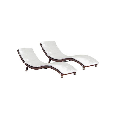 Sonnenliegen Caracas braun Aluminium