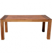 Gartentisch Topeka braun rechteckig 90,0 x 180,0 x 77,0 cm