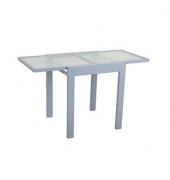 Gartentisch Lola grau quadratisch 65,0 x 65,0  130,0 x 75,0 cm