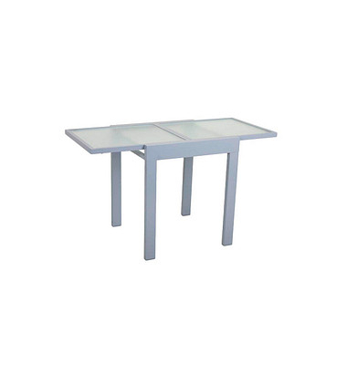 Gartentisch Lola grau quadratisch 65,0 x 65,0  130,0 x 75,0 cm