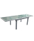Gartentisch Lola grau rechteckig 90,0 x 135,0  270,0 x 75,0 cm