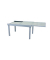 Gartentisch Lola grau rechteckig 90,0 x 135,0  270,0 x 75,0 cm