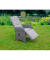 Gartenstühle mit Armlehnen Salerno grau, Metall