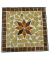 Gartentisch Amarillo braun, ocker, beige quadratisch 35,0 x 35,0 x 53,0 cm