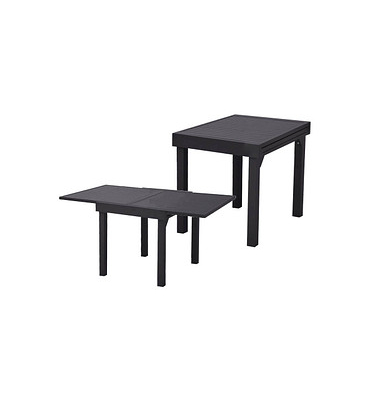 Gartentisch Elena anthrazit quadratisch 65,0 x 65,0  130,0 x 75,0 cm