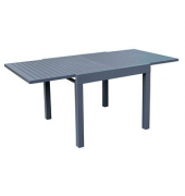Gartentisch Elena anthrazit quadratisch 90,0 x 90,0  180,0 x 75,0 cm