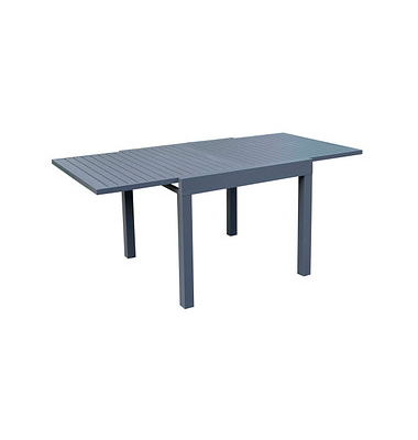 Gartentisch Elena anthrazit quadratisch 90,0 x 90,0  180,0 x 75,0 cm