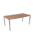 Sitzgruppe Denver, silber Holz, Metall, 5-teilig